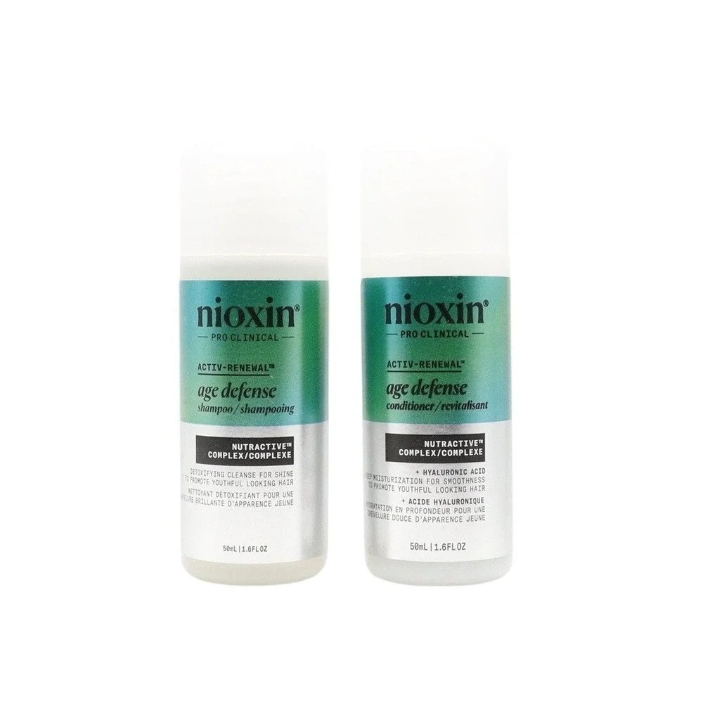 Nioxin - Age Defense Shampoo and Conditioner Travel Set - 2 x‎ 1.6 fl oz / 50 ml